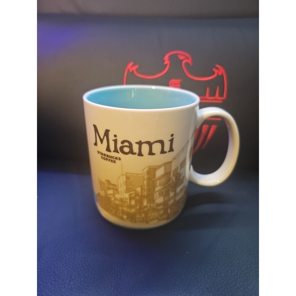 Starbucks MIAMI Florida Global Icon Collector Series Ceramic Coffee Mug 16 oz